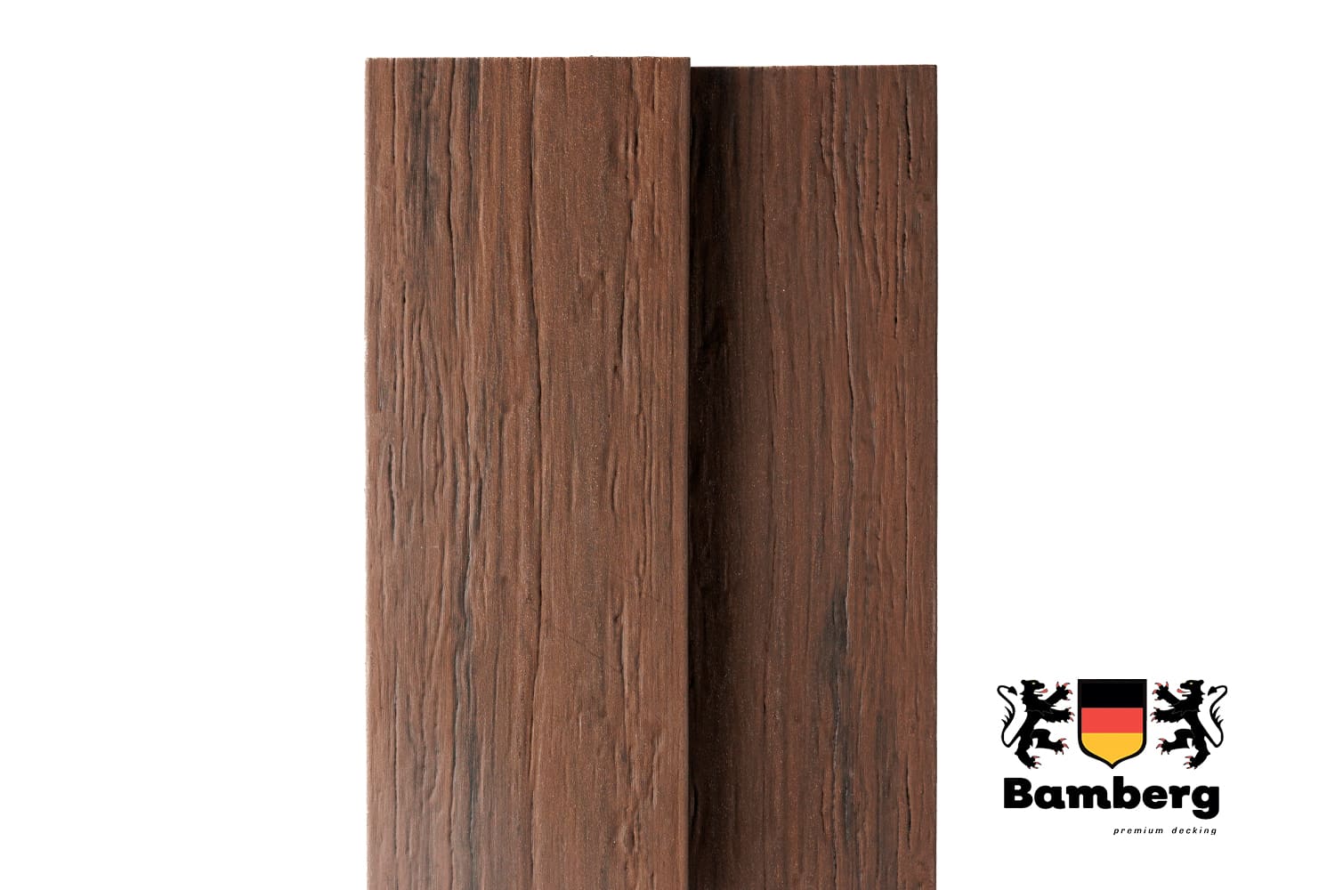 Террасная доска Bamberg SquareFossiled, African Bubinga (Окаменелое дерево)  — Black Deck