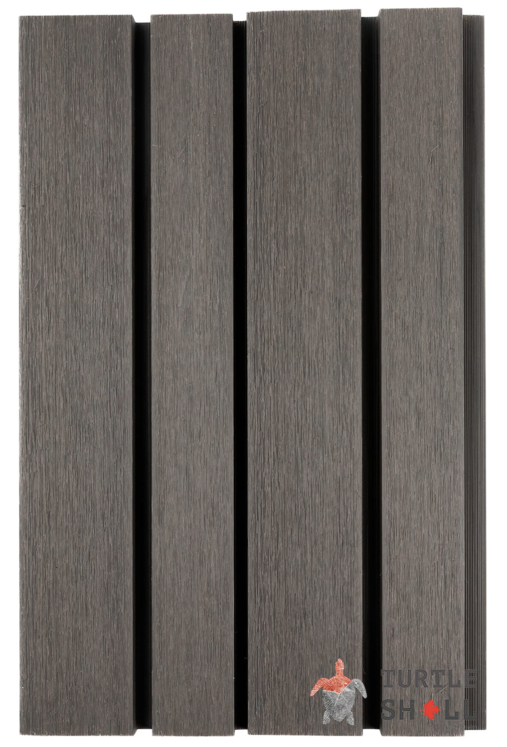 Реечная панель ДПК Turtle Shell Double Lines, Faroese Smokewood