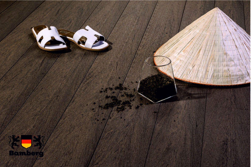 Террасная доска ДПК Bamberg Natural Brazilian Walnut — коричневый микс (венге)