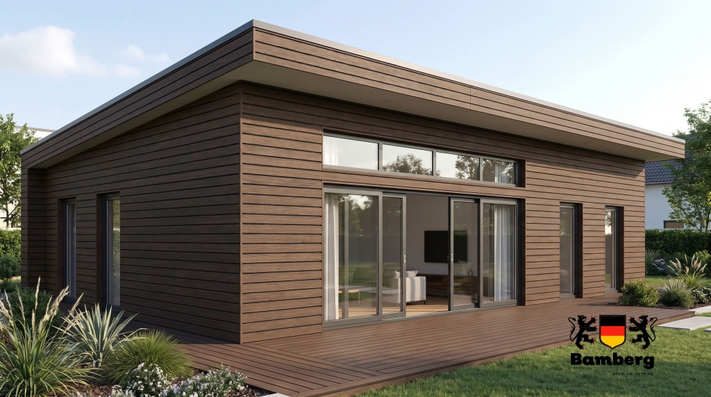 Фасадная доска ДПК Bamberg Alpine, Brazilian Walnut