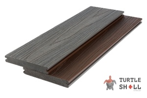 Террасная доска из ДПК Turtle Shell, Solid, Scottish Slatewood, Co-Extrusion (Dual)